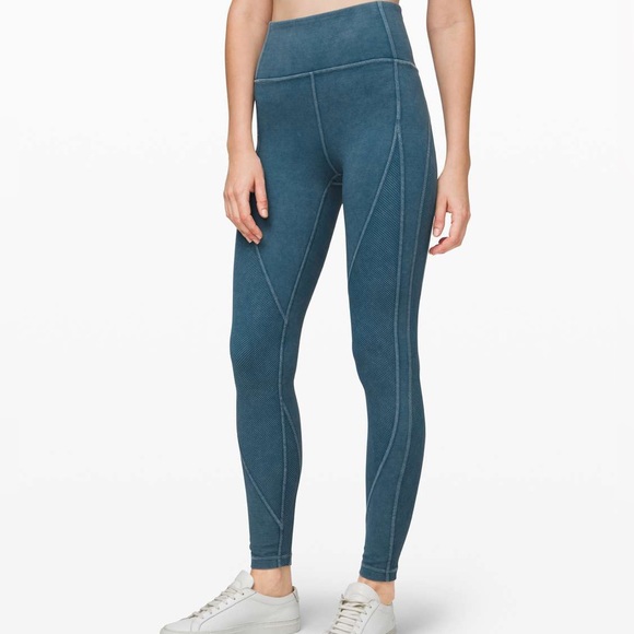 Lululemon Wunder Under High-Rise Tight *Snow Washed Ribbed - Picture 1 of 3